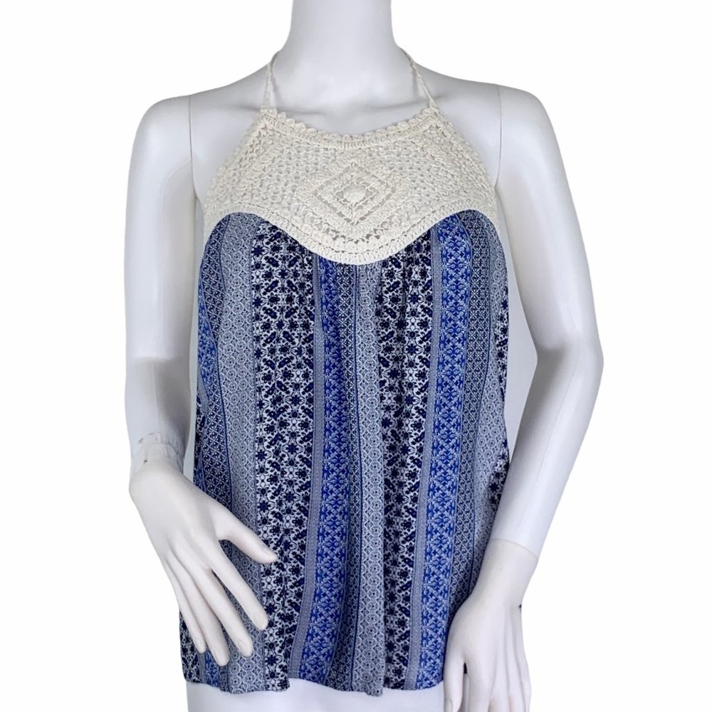 Tilly's Full Tilt Bohemian Print Halter Top Medium